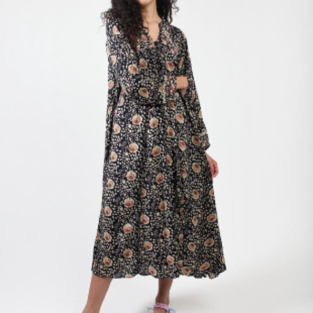 Natalie Martin Fiore Maxi Dress - Vintage Flowers Midnight